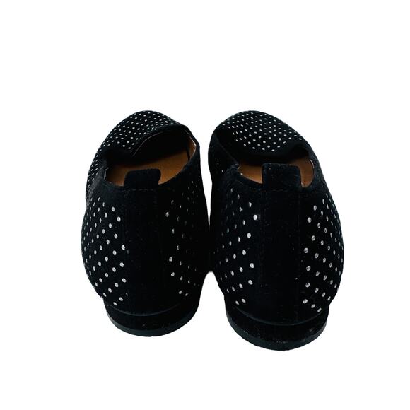 ABound Embellished Flat Shoes Round Toe Slip On Suede Black Womens Size 6.5M - Picture 3 of 8